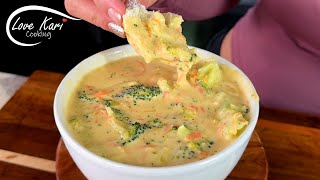 Broccoli Cheddar Soup Copycat Recipe Better than Panera [upl. by Yerot236]