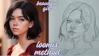 Discover the Secrets of Creating Stunning Portrait By Loomis Method Drawing [upl. by Annayk215]