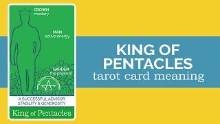 The King of Pentacles Tarot Card [upl. by Weinhardt271]