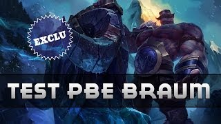 BRAUM TEST PBE LE SUPPORT MOUSTACHU  Gameplay FR S4 [upl. by Prent]