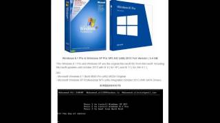 Windows 8 1 Pro amp Windows XP Pro SP3 AIO x86 2013 Full Version [upl. by Messab663]