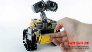 LEGO WallE 21303 Ideas Review amp Speed build  Jadlamcom [upl. by Minoru227]