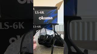 Unboxing Okuma LS6k  baitfeeder  bait runner reel [upl. by Yrolam171]