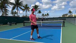 How To Hit A Topspin Serve Pickleball [upl. by Guzel]