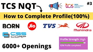 TCS Ion Profile Update  How to Complete Profile 100  6000 Job Openings  TCS Ion Jobs [upl. by Iaras980]