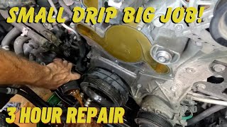 Water Pump Coolant Leak 2019 Ram 1500 57 Hemi [upl. by Schwab854]