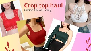 Crop Top Haul croptop meesho amazon haul fashion trending affordable makeup [upl. by Pacifica]