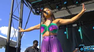 Kiana Ledé performs quotEXquot live at Baltimore AFRAM 2019 [upl. by Nonnah]