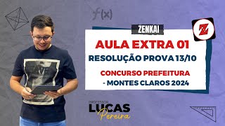 🔴 Resolução Matemática do Concurso CotecFadenor Prefeitura de Montes Claros 2024 prova 1310 🔴 [upl. by Llennoj]