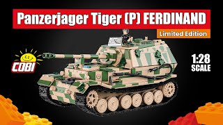 Brick version of Panzerjager Tiger FERDINAND tank destroyer from World War 2  Limited Edition cobi [upl. by Yrok635]