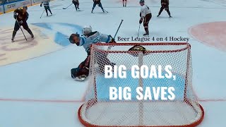 Beer League Hockey Highlights hockey beerleaguehockey goaliesaves [upl. by Nona]