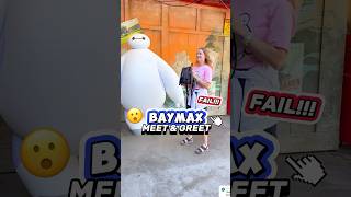 Disney Meet amp Greet FAIL 😭🏰 Baymax  California Adventure [upl. by Milewski503]