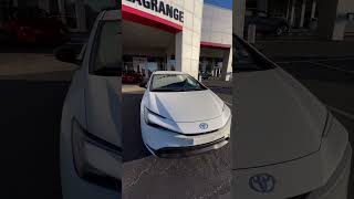 2024 Toyota Prius LE in Wind Chill Pearl ToyotaPrius LE WindChillPearl 2024Prius HybridLife [upl. by Ahsienel]