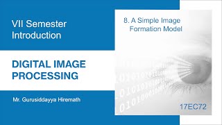 17EC72 M1  Part 8 A Simple Image Formation Model [upl. by Ahsenahs]