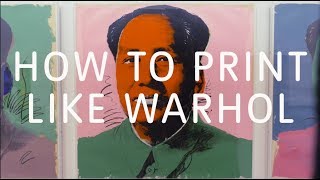 How to Print Like Warhol  Tate [upl. by Senga992]