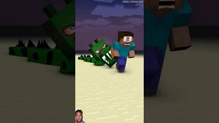 Help Herobrine to Run From the minecraft animation herobrine bones minecraft shorts trending [upl. by Chamkis]