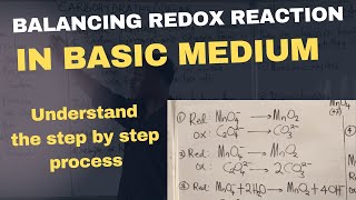 Balancing Redox Reaction Basic Medium [upl. by Nakeber]