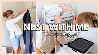 NEST WITH ME  2nd time mom newborn musthaves bedside nursery organization [upl. by Odnaloy562]