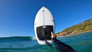 SURFING UP THE COAST ON A BRAND NEW BOARD [upl. by Ynove256]