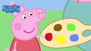 Peppa Watches Daddy Pig Paint [upl. by Kile713]