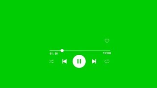 Audio Music Player Green Screen  music player green screen Green Screen [upl. by Asiaj196]