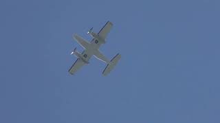 Cessna 421C Golden Eagle flying overhead [upl. by Yziar]