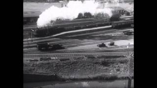 Trains At Hayes  the worlds first stereo film made in 1935 clip [upl. by Novak]