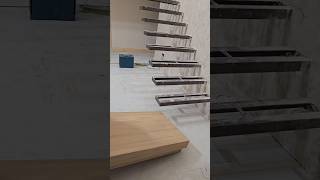 Home stairs installation flaotingstairs modernstairs professionalstairs [upl. by Pogue710]