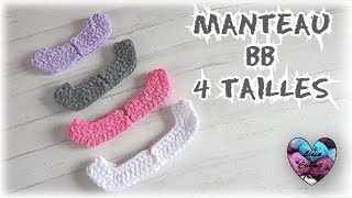 Manteaux Bébé Crochet 4 Tailles quotLidia Crochet Tricotquot [upl. by Zechariah]