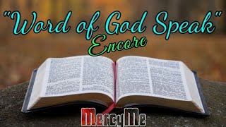 quotWord of God Speakquot by MercyMe Sign LanguageCC [upl. by Nahta178]