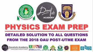 OAU Post UTME JAMB PHYSICS Exam [upl. by Harp]