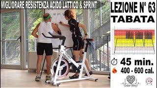 Lezione spinning indoor cycling per migliorare lo sprint finale Lez n° 63 [upl. by Ahsikahs22]