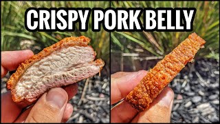 How to Make Crispy Pork Belly in a Weber Kettle [upl. by Siekram867]