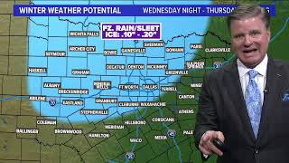 DFW Winter Weather Another round of ice and sleet will return to North Texas [upl. by Donoho]