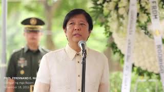 President Ferdinand E Marcos Burial at the Libingan ng mga Bayani [upl. by Deck]