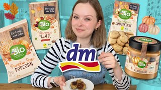 Ich teste vegane HERBST PRODUKTE von dm so lecker 🍂 [upl. by Angela]