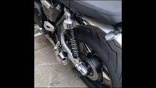 Triumph Speed Twin Stock exhaust change to Weslake Shorty GPs with then without dB killers✊ [upl. by Nalek411]