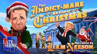 quotThe IndictMare Before Christmasquot A Late Show Animated Holiday Classic Narrated By Liam Neeson [upl. by Aicinoid]