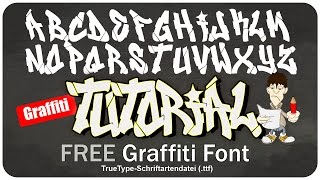 Graffiti Alphabet Font  Free Download [upl. by Leunad]