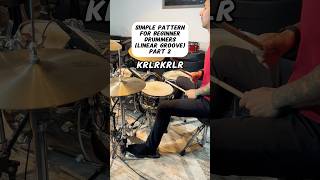 Simple Pattern For BEGINNER DRUMMERS Easy Drum Lesson drums [upl. by Ravo617]