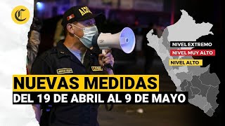 Coronavirus en Perú Nuevas restricciones del 19 de abril hasta el 9 de mayo [upl. by Dygall]