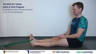 Dorsiflexion with resistance band [upl. by Ardnasella]