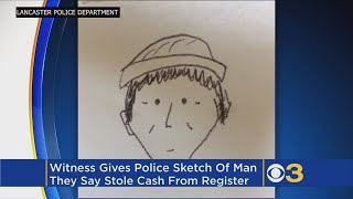 Witness Draws Hilarious Sketch Of Suspect Who Stole Money From Market Stand [upl. by Reidid]