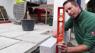 Terrasse selber bauen Teil 1 Kantensteine setzen  Garten TUTORIAL [upl. by Combe216]