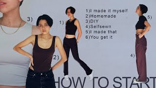 HOW TO START SEWING YOUR OWN CLOTHES Beginner Guide [upl. by Selmner420]