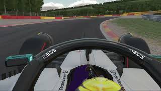 iRacing  MercedesAMG W13 F1  New SpaFrancorchamps Hotlap [upl. by Holzman921]