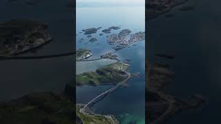 Lofoten Drone flight over Festvågtind  Henningsvær [upl. by Travers]