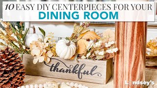 10 Easy DIY Fall Centerpieces for Dining Room [upl. by Alrats289]