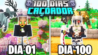 SOBREVIVI 100 DIAS COMO UM CAÇADOR CONSTRUINDO UM ZOOLÓGICO DE MONSTROS MINECRAFT  O FILME [upl. by Kirtley]