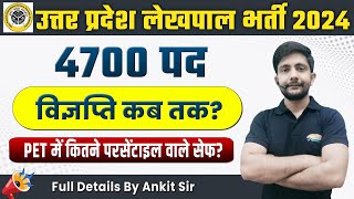 UP Lekhpal New Vacancy 2024  Eligibility Syllabus भर्ती कब तक PET Safe Score By Ankit Sir [upl. by Ronoh]